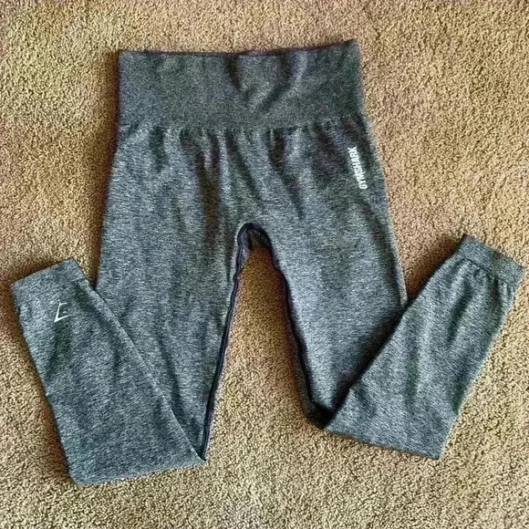 Gymshark Pants - Gym Shark Womens Activewear Legging Pants Gray Size XS EUC